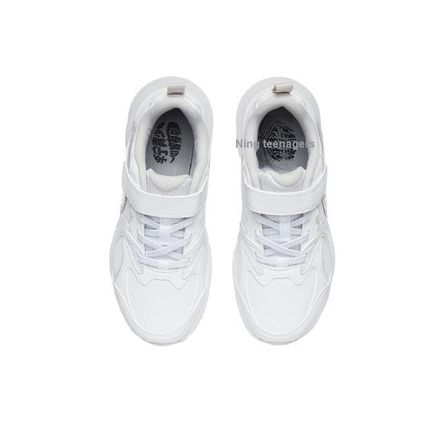 Li Ning Anomaly Comfortabele Schokabsorberende Casual Sportschoenen Kindersneakers Standaard-Wit YKFR054-13