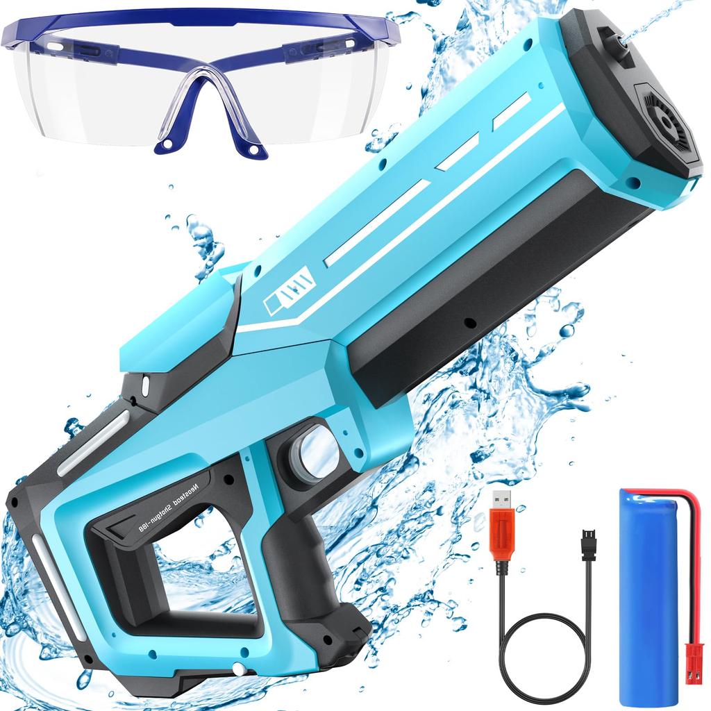 Electric Water Guns for Adults Kids, Automatic Water Gun with 19-32Ft Shooting Range, Battery Powered Waterproof Water Gun