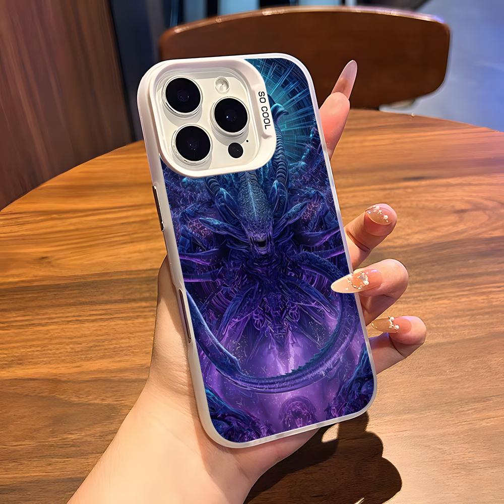 

Movie A-Alien Romulus Phone Case For IPhone 17 Air 16 15 14 Plus 13 12 11 Pro 7 8 XS Max XR Silver White Bumper Case iPhone 13