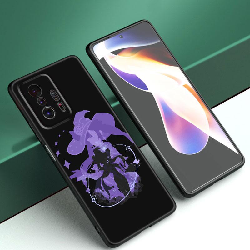 

Чехол для телефона Genshin Impact с аниме для Xiaomi Mi A2 8 9 SE Note 10 10T 11 12 Lite 9T 11T 12S 12T Pro A3 6X 12X, мягкий черный чехол из ТПУ Xiaomi 12T Pro 5G