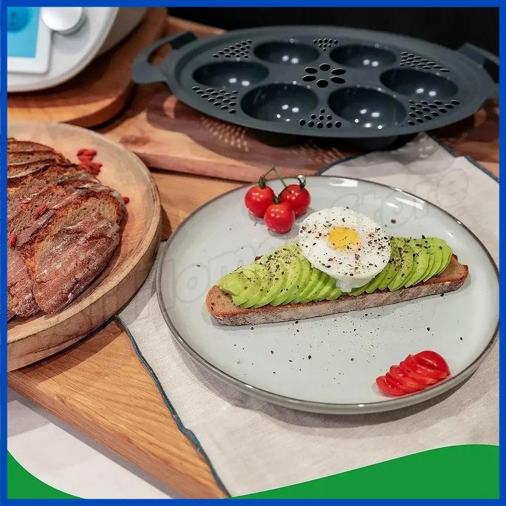 Thermomix Cooking Egg For TM5 TM6 TM31 Models Boiler Cake Pan 6 In 1 Pastry Egg Steamer Oven Baking Mould Kitchen Boiling Eggs