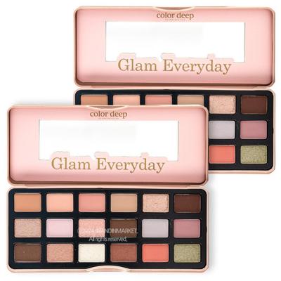 Color Deep 18 Color Eyeshadow Palette (Glam Everyday) (1.2gx18colors Each) 2ea