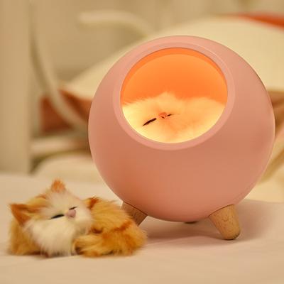 Dream Cat Night Lamp Desk Light USB Rechargable Battery For Girl Kids Gift Bedroom Luminar Room Decorate Dropshipping