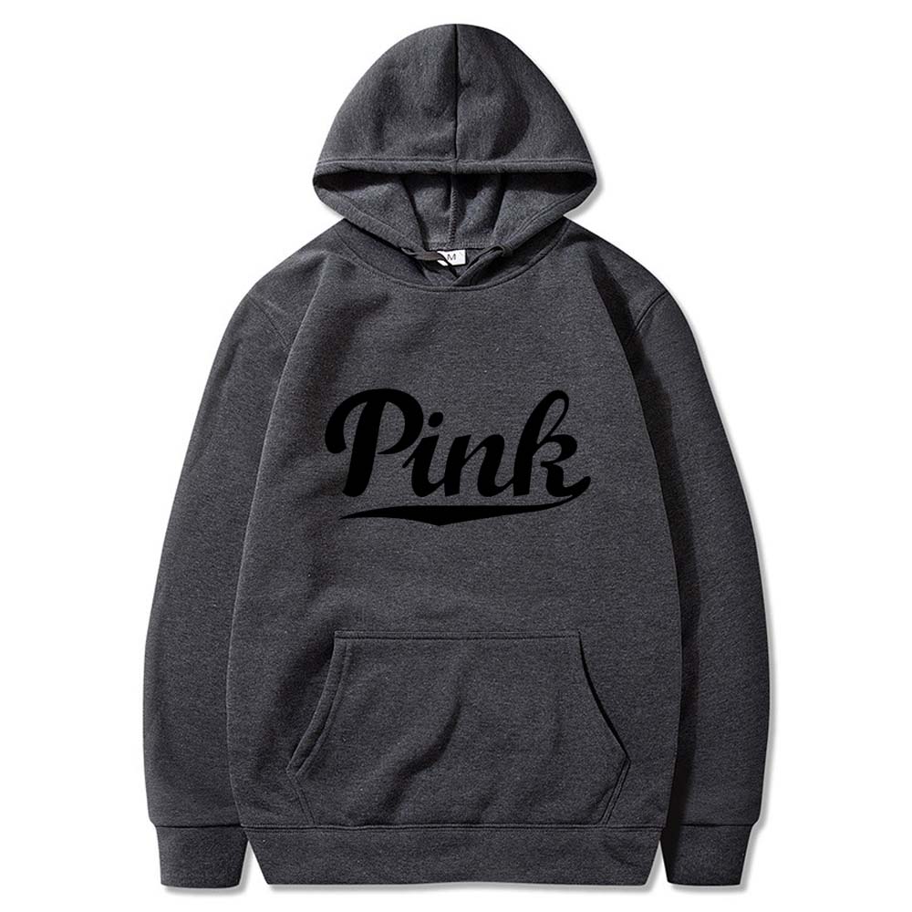 Harajuku Retro Letter Fleece Mens and Mens Hooded Sweatshirts Oversized Casual Pullover Loose Hoodies