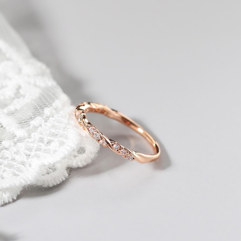 Dainty Trend Thin Rings for Women Female Inlaid Zirconia Delicate Stacking Matching Ring Fashion Gift to Female Jewelry DZR021