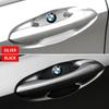 4 ADET Karbon Fiber Araba Kapı Kolu Koruma Etiketi Amblem Aksesuarları BMW 3 4 5 7 Serisi GT X1 X3 X4 X5 X6 F15 F16 F18 F10 için