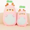 40/60cm Kreslená Zvířátka Plyšová Hračka Vycpaná Kawaii Mačkací Polštář Hroch Panda Medvěd Dino Kočka Jelen Prase Kachna Dekorativní Dárek