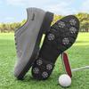 Men's Large Non-slip Spiked Golf Shoes, Size 39-49, Black/White Comfortable Training Footwear