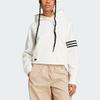 Adidas Originals Neuclassics Half High Neck Pullover Comfortable Drop Shoulder Long Sleeve Cropped Sweatshirt Women Sweatshirt Cloud-White IX9867