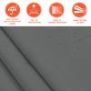12'x10' Retractable Patio Awning Sun Shade Cover, Outdoor Shelter for Deck with Manual Crank, 120in Projection