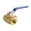 G3/4" 3 Way Ball Valve Three T Port Brass Female Type For Water Oil And Gas