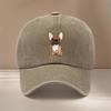 Ceci Est une Casquette de Baseball Imprimée Motif Bouledogue Français Facile Légère Taille Réglable Panneau Chapeau Unisexe Confort Individuel