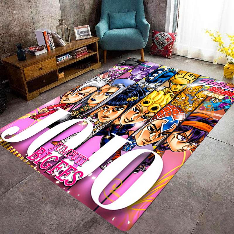 JoJo's Bizarre Adventure: Epic Characters Vibrant Art carpet Living room and bedroom mats printing Christmas gifts Fashion Art
