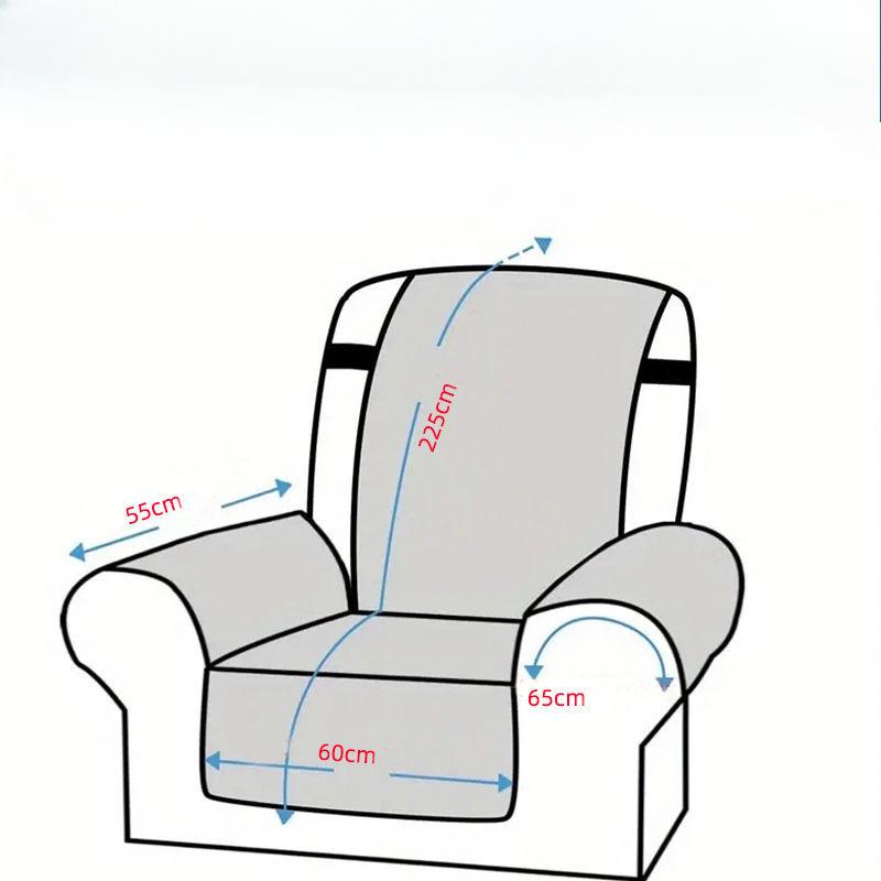 1PCS Autumn and Winter Thick Faux Rabbit Fur Recliner Slipcover Warm Simple Modern Comfortable Recliner Chair Cover Sofa Cover for Living Room