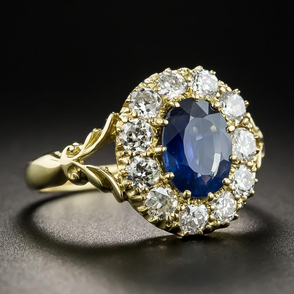 New Luxury Aquamarine Gemstone Gold Color Rings For Women CopperJewelry Vintage Exquisite Ring Anniversary Engagement Gifts