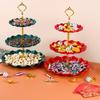 Vassoio per Macaron Torta Supporto Vassoio Frutta Supporto Espositore Cupcake Supporto Espositore Torta Vassoio Plastica Frutta Secca Decorazione Tavola Festa