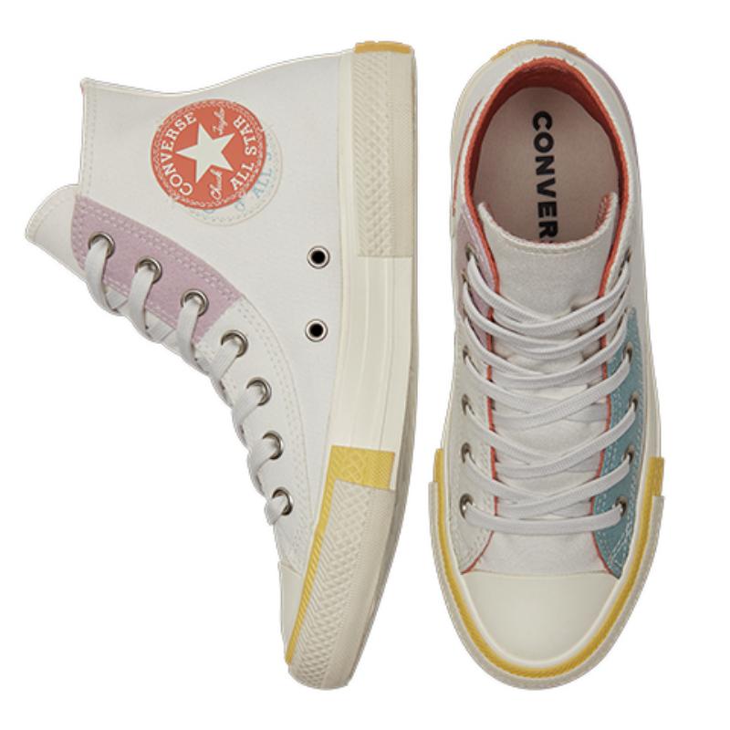 Converse Chuck Taylor All Star Trendy Non-slip Wear-resistant High-top Canvas Shoes Beige Women's
