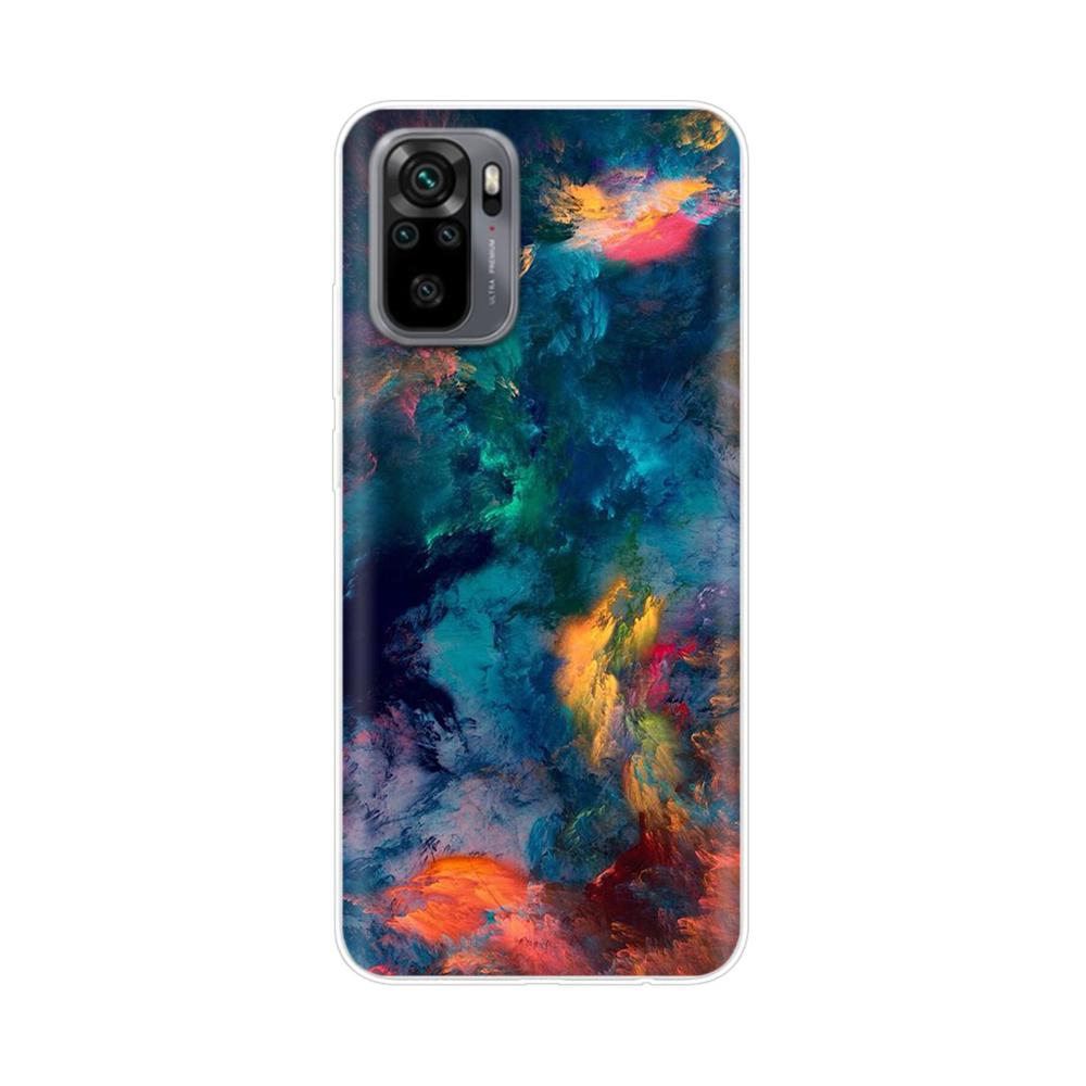 Silikon Blumen Handyhülle Für Xiaomi Redmi Note 10 Hülle 6.43'' Schöne TPU Rückseite Für Xiomi Redmi Note10 Pro Bumper Hüllen