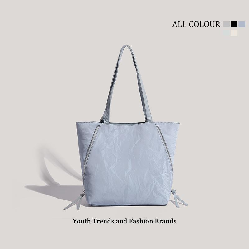 Stylish Large-capacity Backpack Female Students Commute To Class Summer Textured Shoulder Bag Female