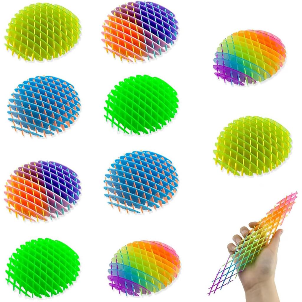 3D Printing Rainbow Stretching New Unique Puzzle Release Decompression Deformation Worm Colorful Elastic Net Toy