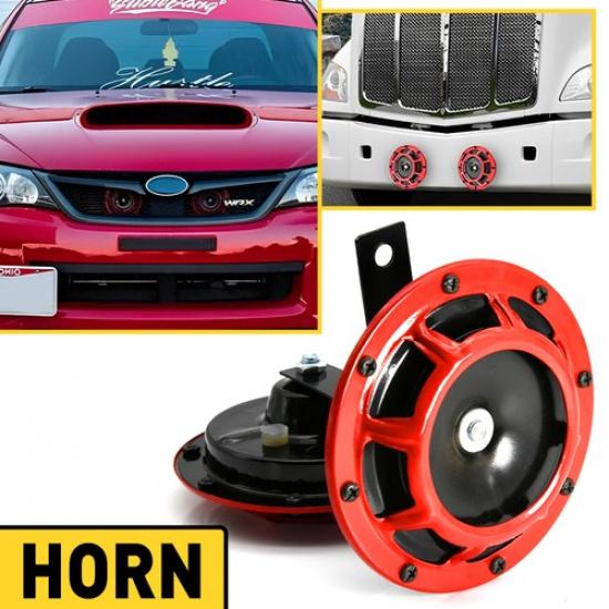 

2Pcs 115DB Compact Electric Blast Super Loud Tone Car Air Horn Kit 12V