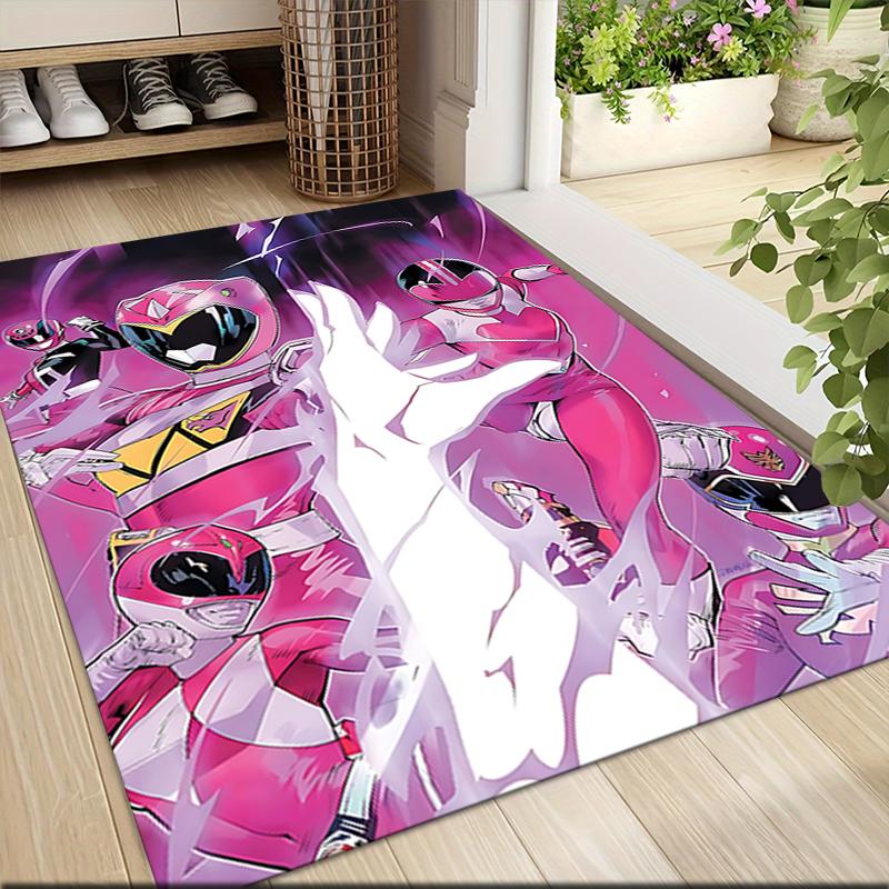 1Pc Power Rangers Teamup Carpet Rug Customizable Soft Washable Antislip Home Living Room Sofa Mats Personalized Rug 0917261