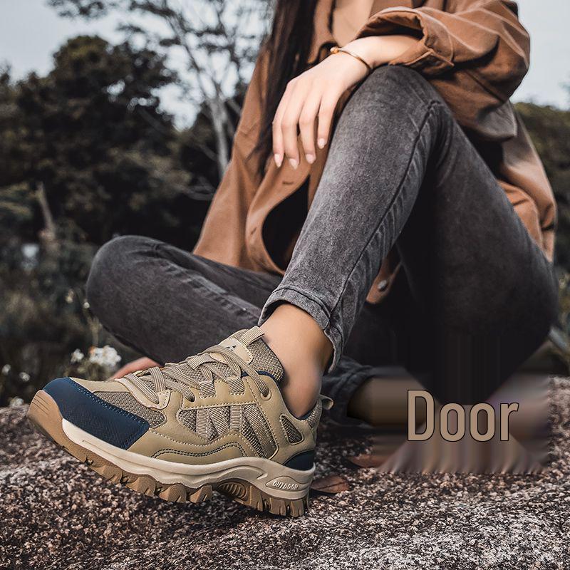 Breathable Non-Slip Hiking Shoes: Versatile, Soft-Sole, Low-Top Footwear for Women & Men in Autumn/Winter