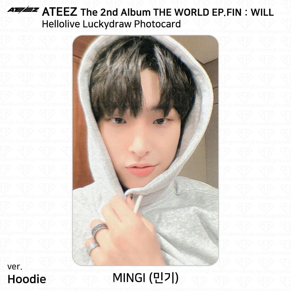 2-й альбом ATEEZ THE WORLD EP.FIN WILL Hellolive Lucky Draw Фотокарточка KPOP K-POP — фото 5