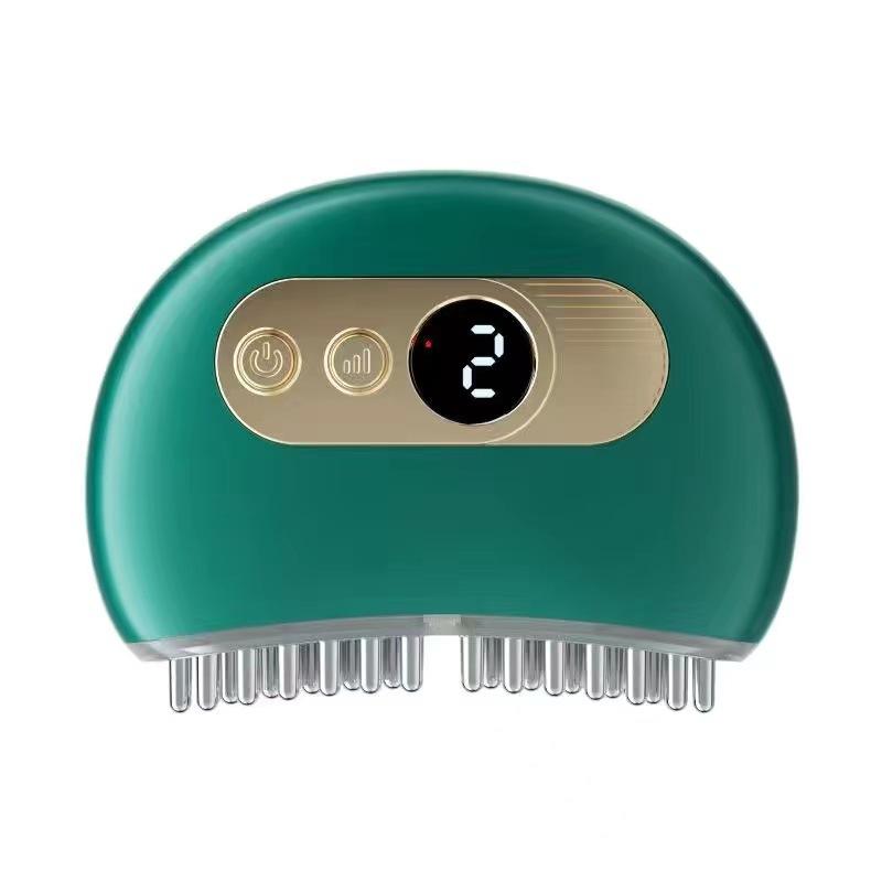 Peigne de Massage EMS Lumière Rouge Vibration Peigne à Cheveux Peigne de Massage Méridien Multifonctionnel Peigne de Massage Laser pour Cheveux