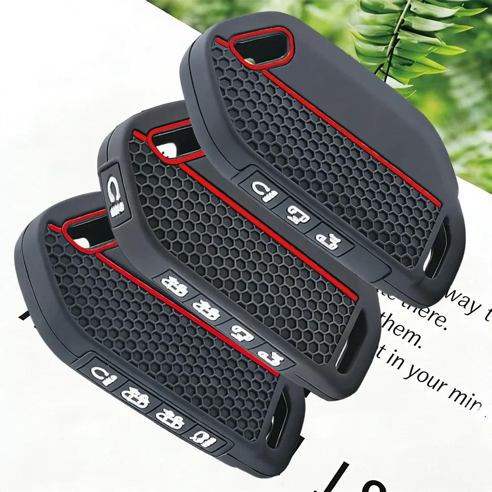 7/8/9 Buttons Silicone Car Key Case Cover Fob Holder For Kia Picanto Sorento Mq4 Carnival Ka4 Morning K5 Carens Ev5 Ev9