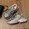 Thick-soled heightening dad shoes women's silver breathable mesh women's shoes lightweight sports and leisure shoes breathable models