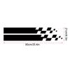 2PCS Universal Hood Sports Long Striped Plaid Car Stickers Auto Cover Scratches Vinyl Waterproof Decals Tuning Car Accessories