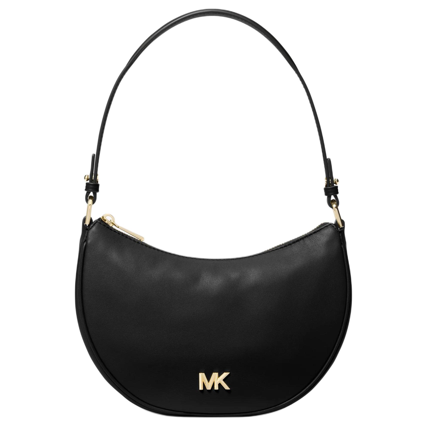 

Michael Kors MK Kyla Metal Accented Leather Tote Crossbody Bag Small Women bags Black 32S5G8QU1L-BLACK Gift Set(Basic Set+Box+Shopping Bag)