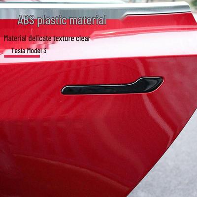 Sticker de Poignée de Porte en Fibre de Carbone Refresh Tesla Model 3/Y