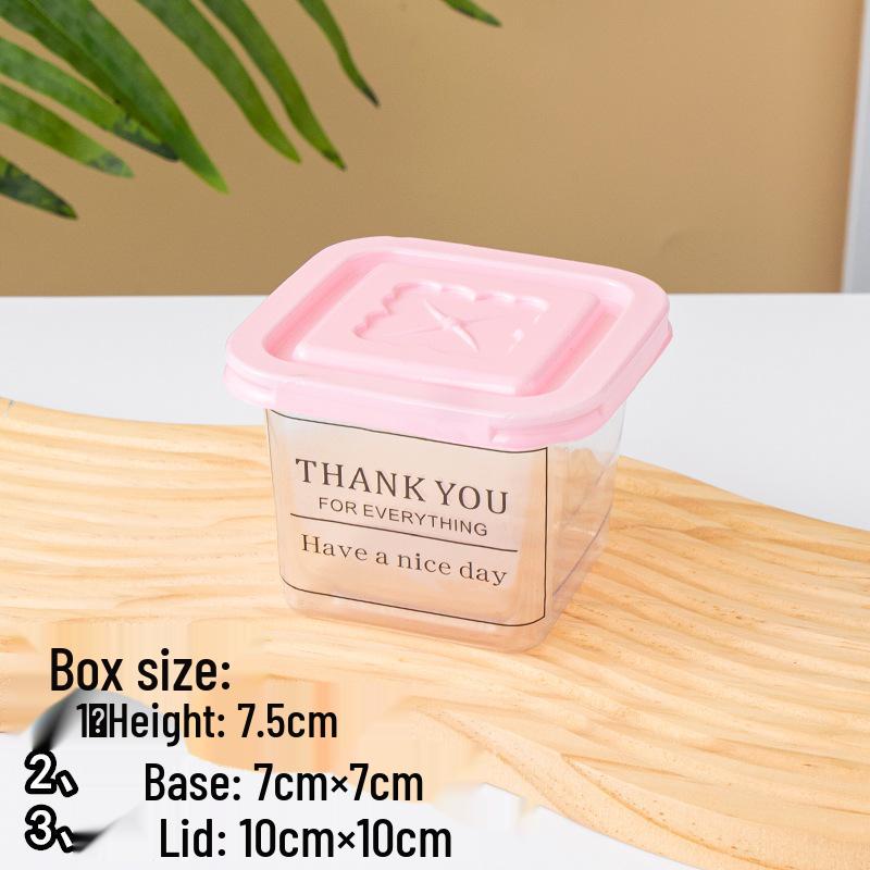Square Mousse Soy Milk Cake Box: Wooden Cup Packaging for Tiramisu and Dessert Baking