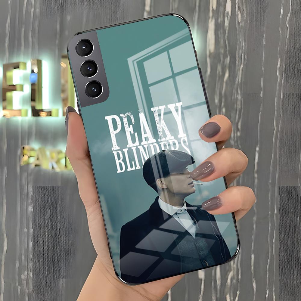 Filmový P-Peaky Blinders Pouzdro na telefon pro Samsung S26 S25 Plus S20 S20 Plus S22 Ultra S23 FE S21 Plus S21 Ultra Skleněný kryt