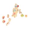 Wooden Animals Stacking Toy Colorful Improve Coordination Blocks Balancing Tree Toy