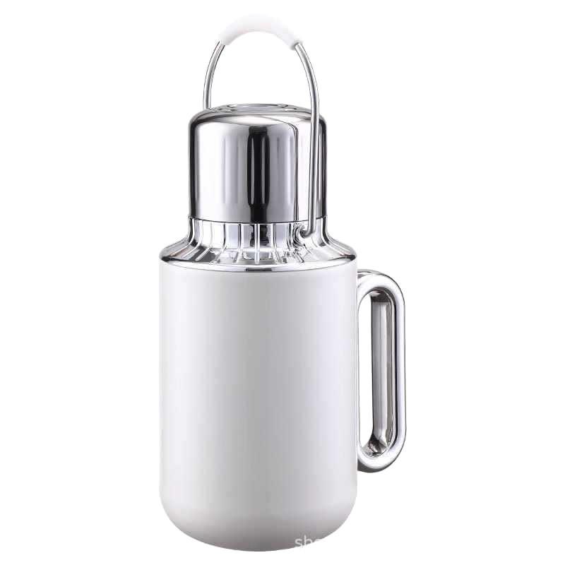 316 Stainless Steel Insulated Tea Stewing Pot - Large Capacity, Portable, with Tea-Water Separation.
