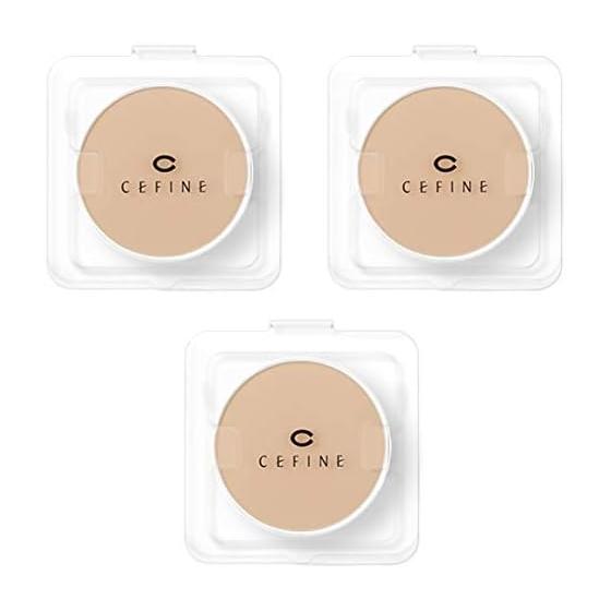 CEFINE Silk Wet Powder Foundation Powder Foundation Refill Coverage Silk Skin (OC110, Set of 3)
