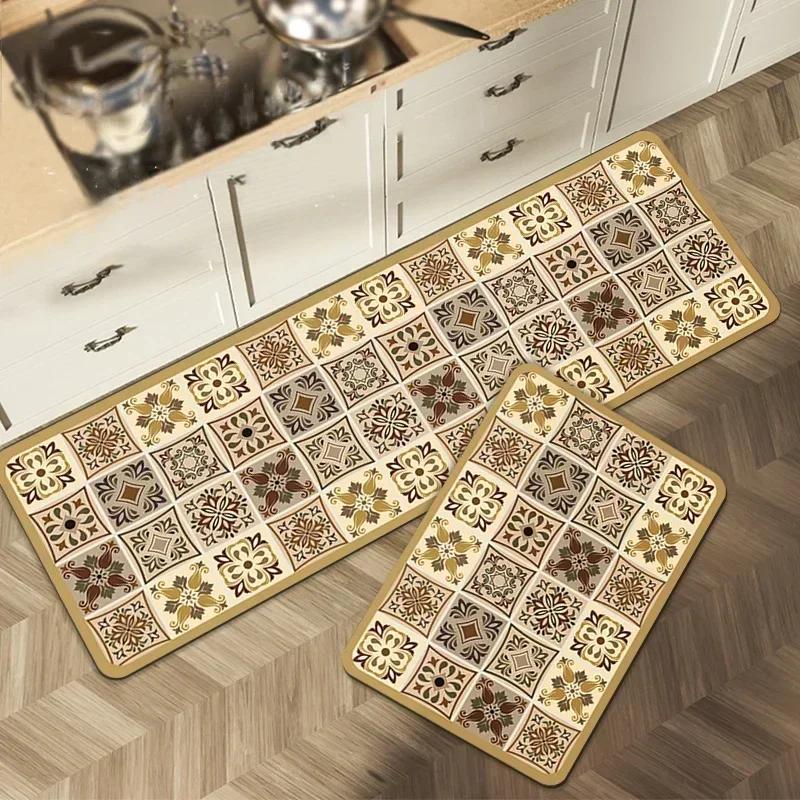 Diatomite Kitchen Anti-slip Oil-absorbent Foot Mat Living Room Bedroom Bathroom Dirt-resistant Carpet Rug Home Decor