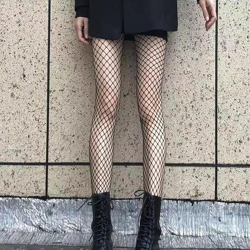 Women Sexy Lingerie Stockings Garter Belt Elastic Stockings Black Fishnet Stocking Thigh Sheer Tights Pantyhose