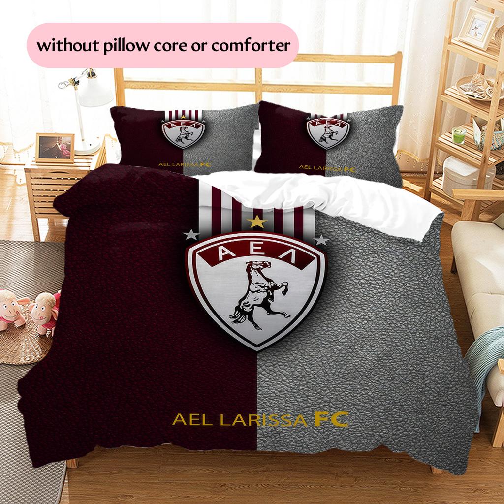 AEL Larissa Muster Bettwäsche Steppdecke Set Heimdekoration Geschenk (1 Bettbezug + 2 Kissenbezüge (ohne Füllung)).xwn