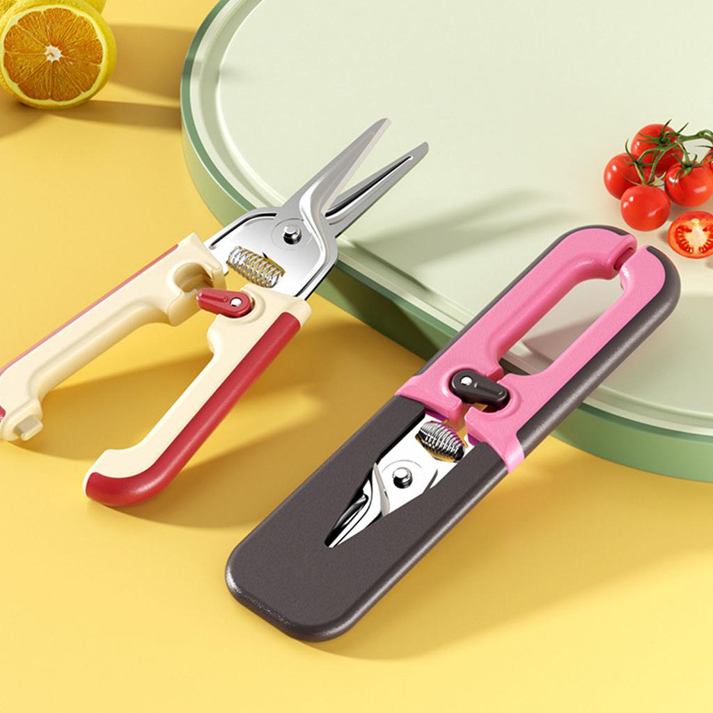 Rostfreier Stahl Geflügelschere Praktische Küchenschere Zum Schneiden von Knochen und Gemüse Sicherer Verschluss Spülmaschinenfest Ergonomische Griffdesigns