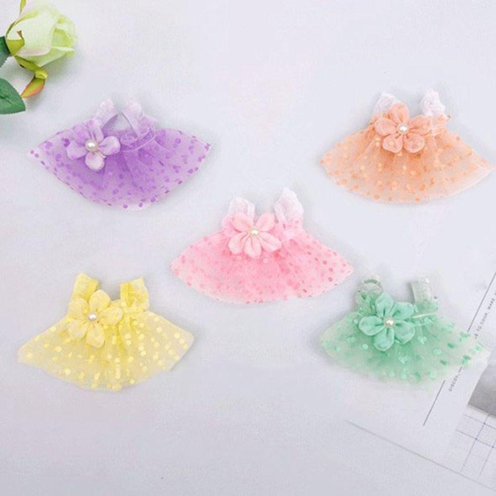 

5 Colors Polka Dot Mesh Skirt for EXO Idol Dolls for 13~18cm Cotton Doll DIY Accessories Purple