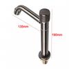 Easy Installation Cold Basin Tap Stainless Steel Faucet