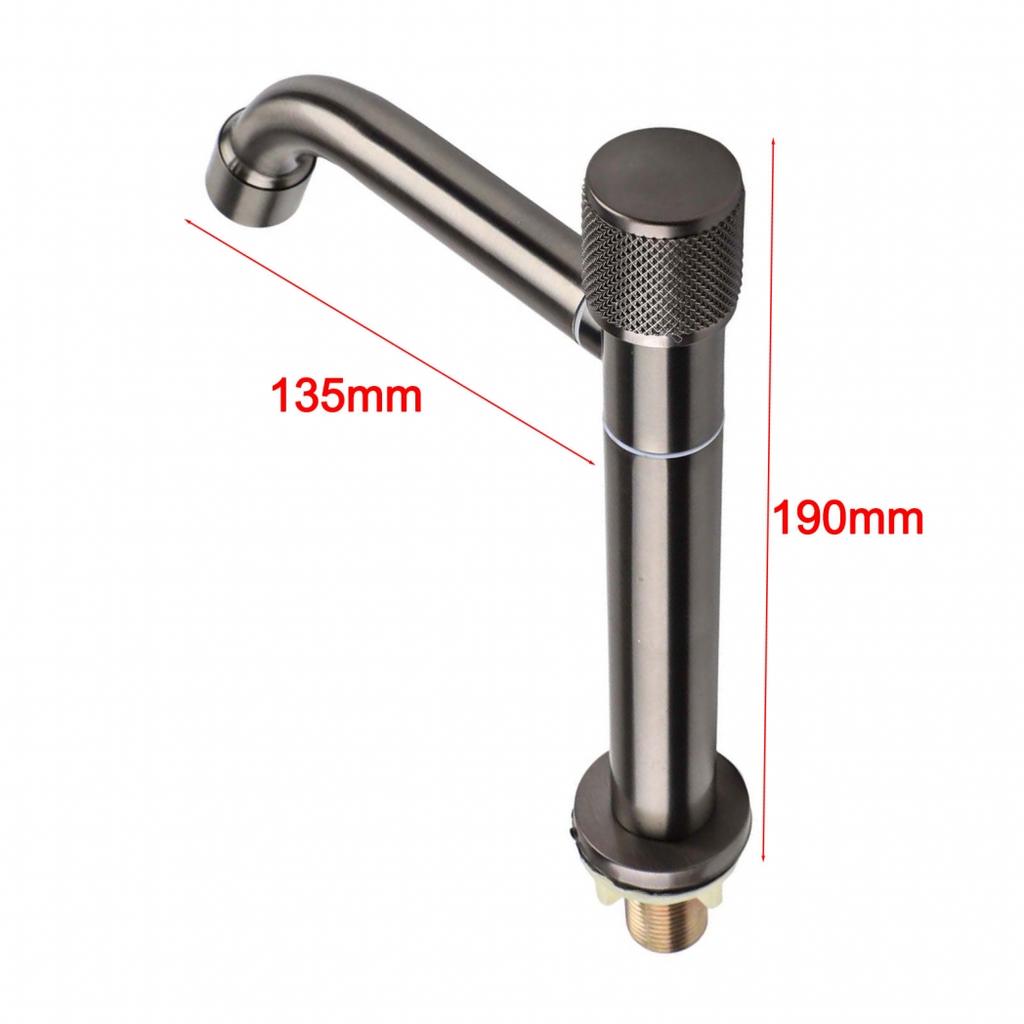 Easy Installation Cold Basin Tap Stainless Steel Faucet