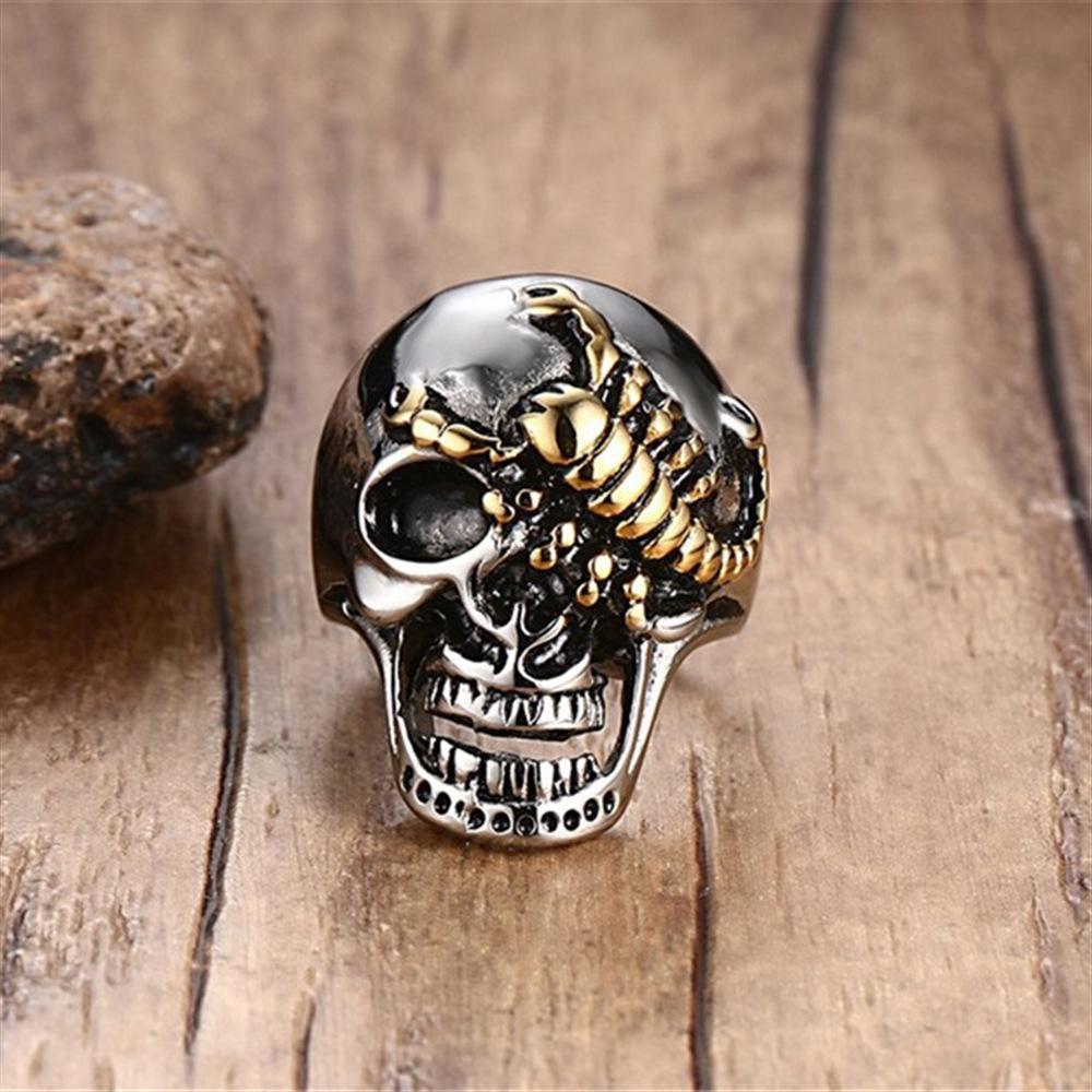 Accessories Domineering Scorpion Skull Men's Fashionable Single Ring