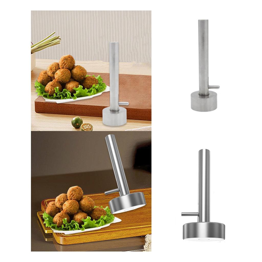 Easy Clean Meatball Scoop Maker Stainless Steel Falafel Press Compact Kitchen Tool for Cooking