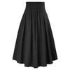 Womens Maxi Skirt Drawstring High Waisted Summer Long Skirts Lightweight Tiered Flowy Floral Pleated Skirts