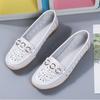 New Spring and Autumn Daily Slope Heel Comfortable Versatile Flat Shoes Casual Doudou Women's Hollow Out Single Shoes Durable